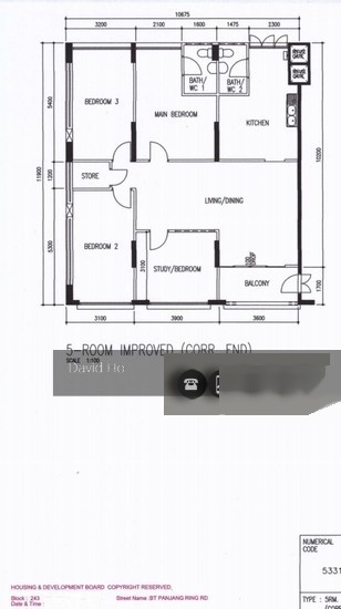 Blk 243 Bukit Panjang Ring Road (Bukit Panjang), HDB 5 Rooms #130920032